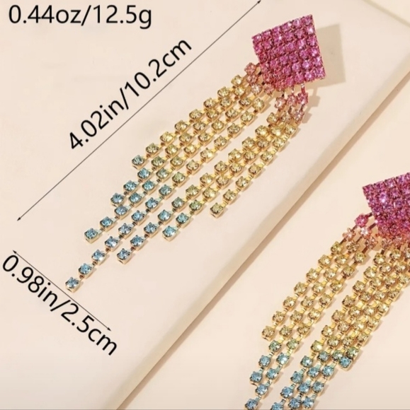 Barbie Rhinestone Earrings - Picture 3 of 3